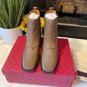 Tory Burch Brown Ankle Boots